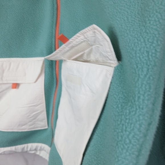 The North Face Royal Arch Jacket Womens Wasabi Gardenia Coral Fleece Zip - Picture 14 of 16